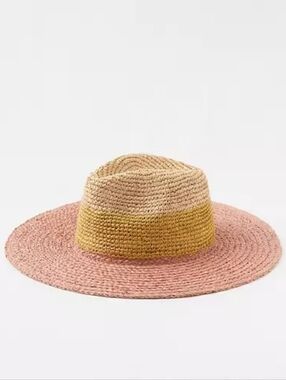 Aerie Straw Hat - Yellow / Pink